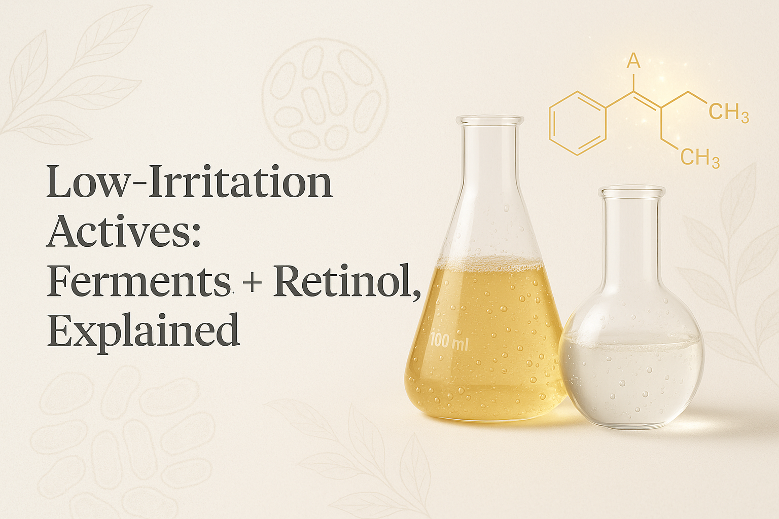 Low-Irritation Actives: Ferments + Retinol, Explained 🔬✨
