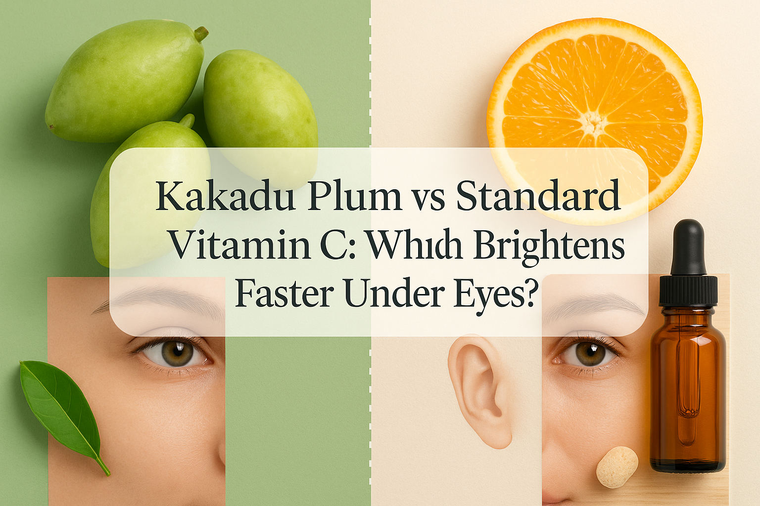 Kakadu Plum vs Standard Vitamin C: Which Brightens Faster Under Eyes?